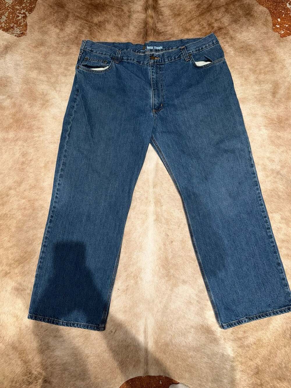 Carhartt Loose Straight Jeans, Size 42x30